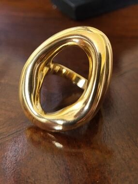 Elegant Gold Sculptural Statement Ring - Women Jewelry